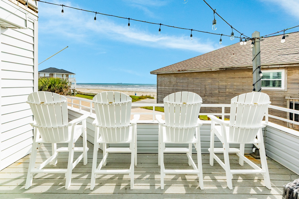 Gulf views from the main level deck