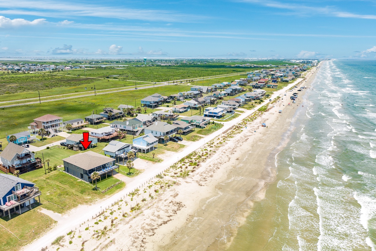 Just steps away from miles of open beach