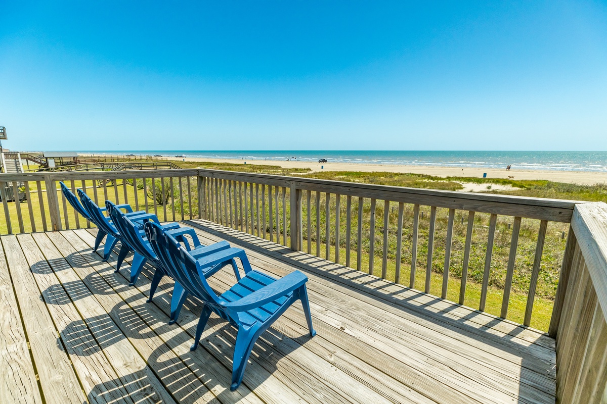Great Gulf views from the deep deck