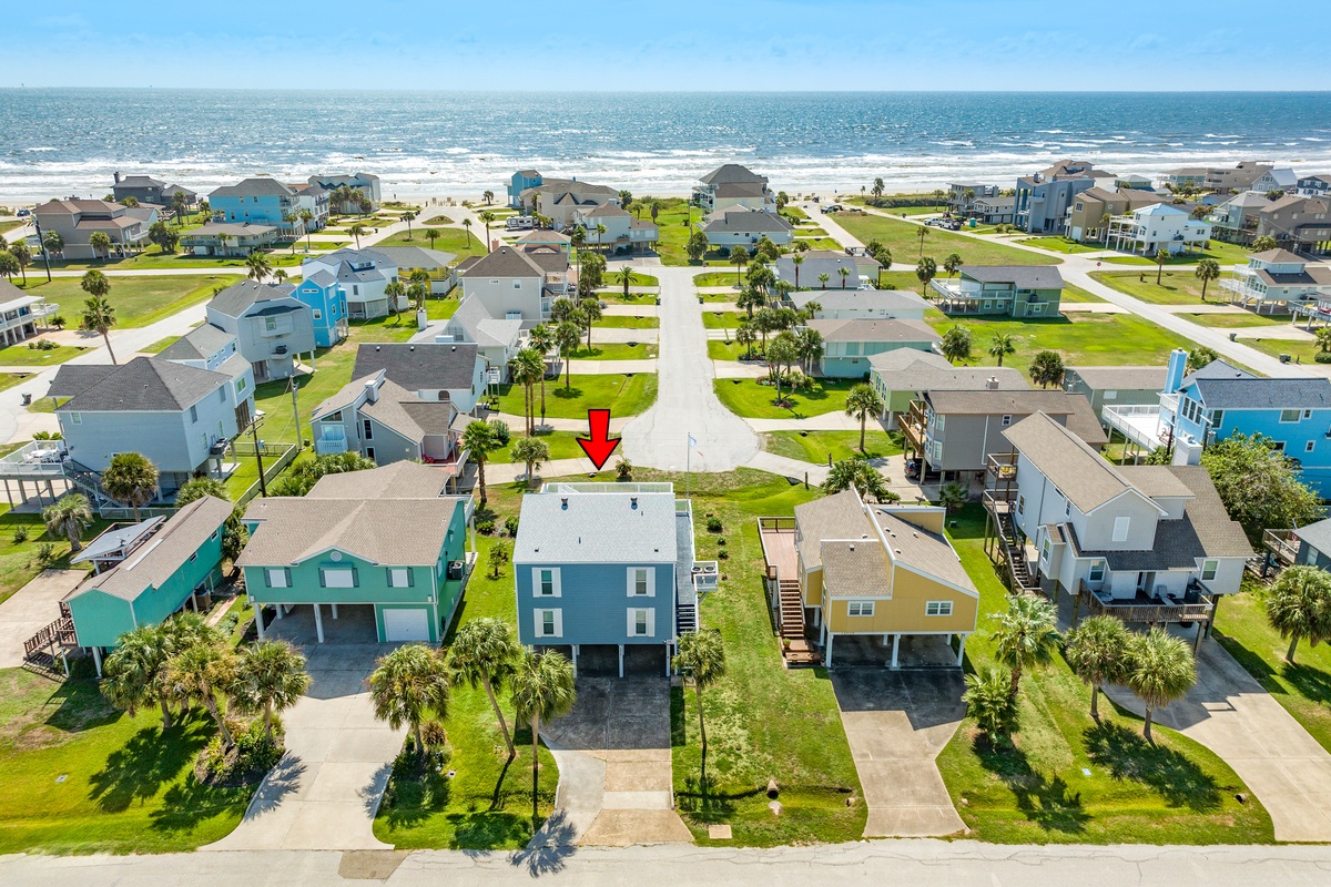 Beachside home located in the Pirates Beach neighborhood