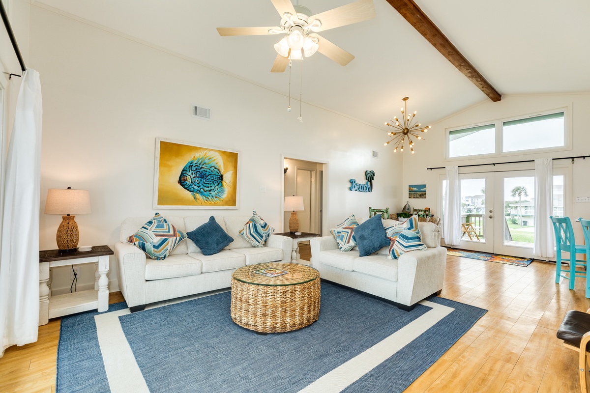 Comfortable seating in the living room