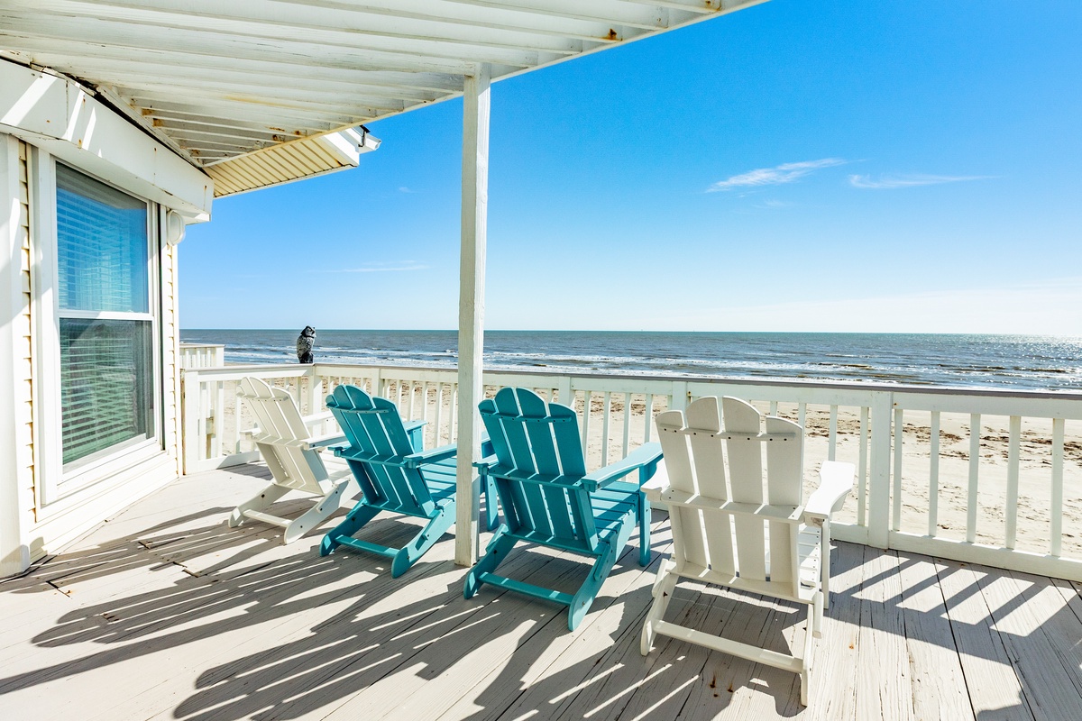 Gorgeous Gulf views from the main level deck