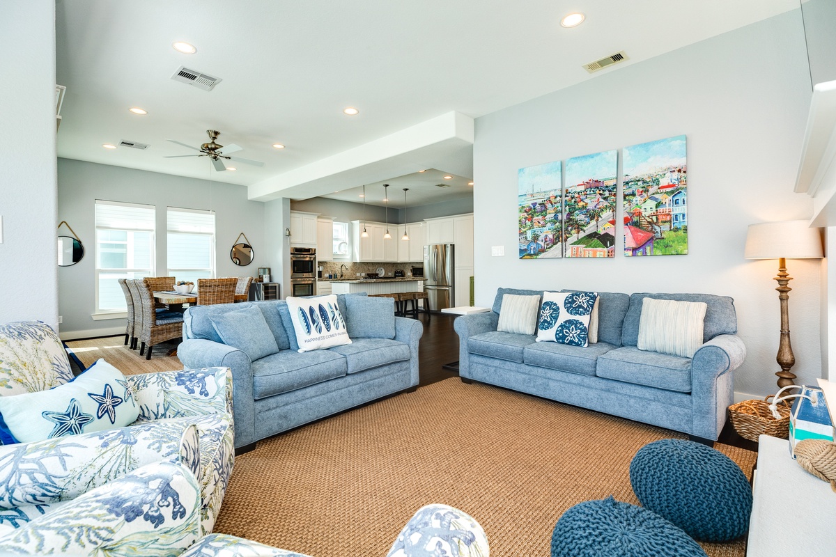 Abundant comfortable seating for the whole group