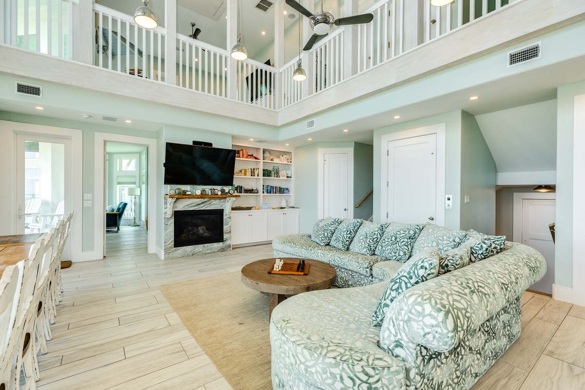 Enjoy family movie or game nights after long beach days