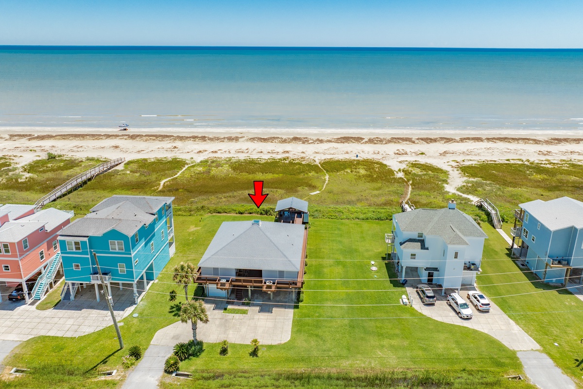 Beachfront home located in Bay Harbor neighborhood