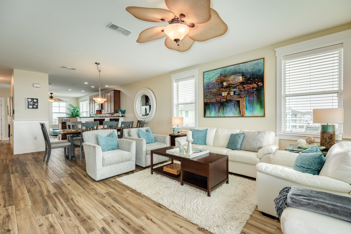 Open living area is great for spending time together