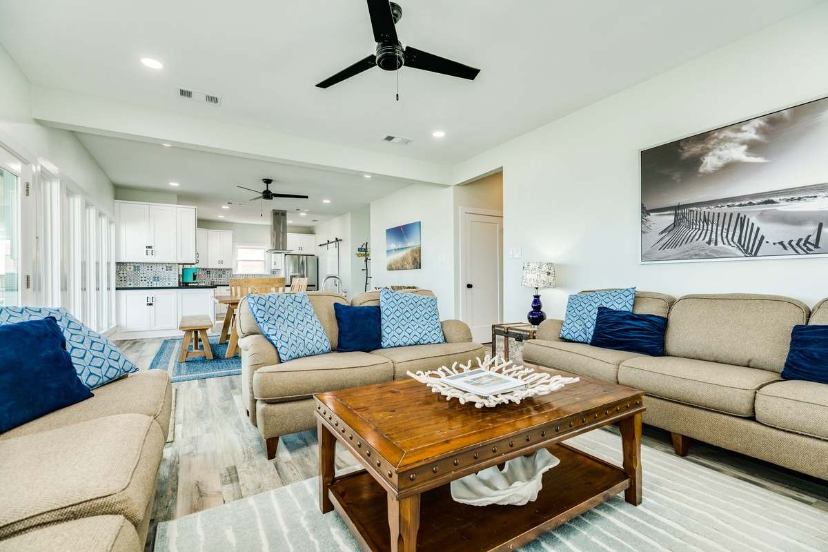 Abundant comfortable seating for everyone