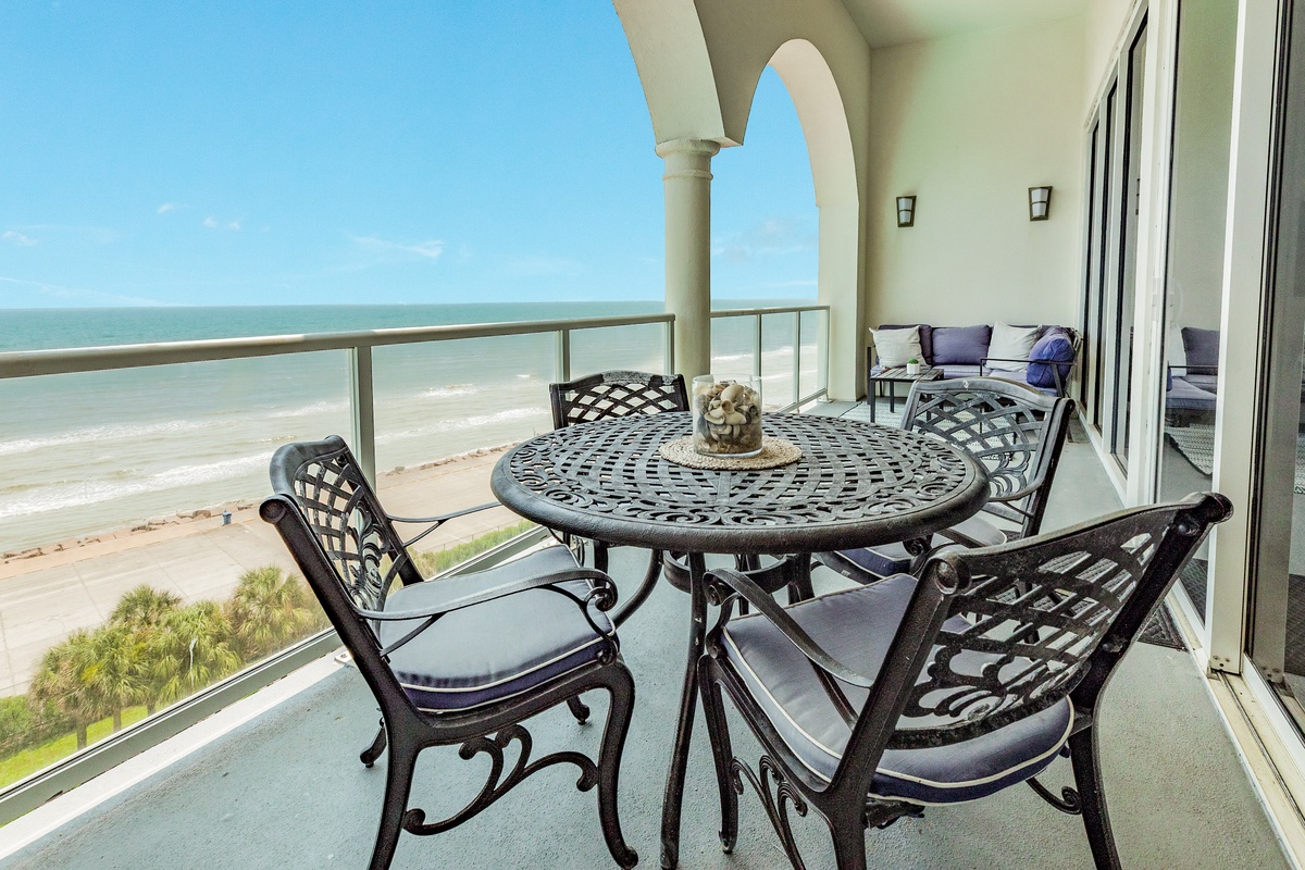 Great views from the private balcony