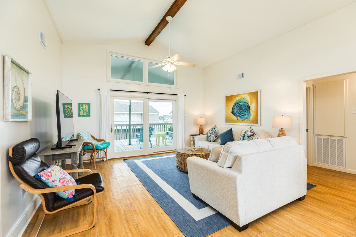 Bright and airy living area