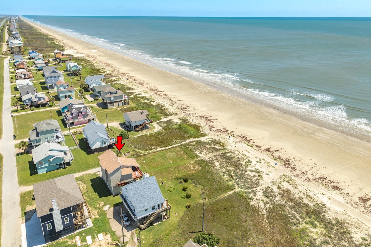Beachfront home in the Sea Isle neighborhood