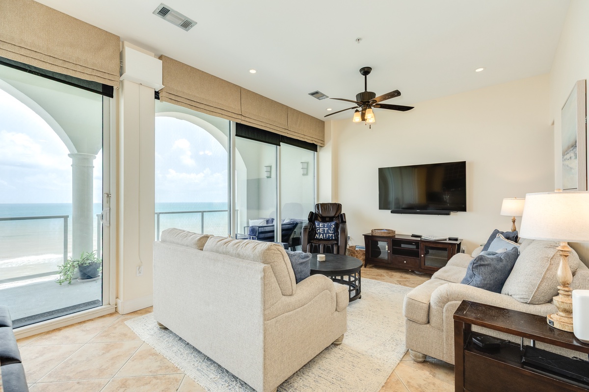 Enjoy great views from the living area