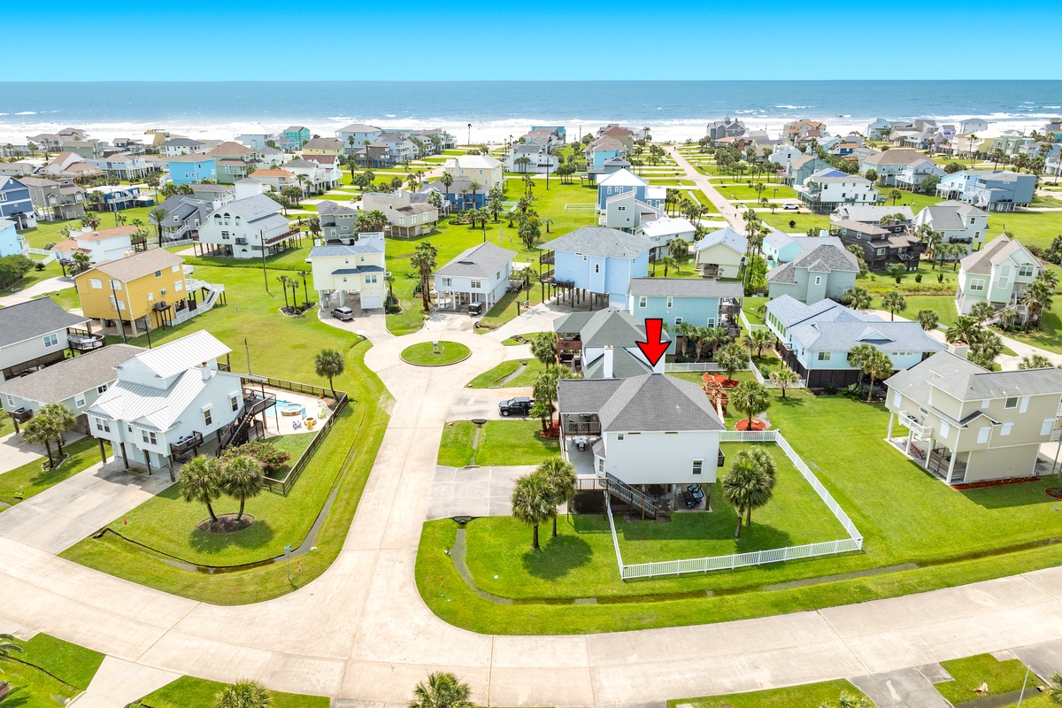 Load up the beach gear and take a stroll through the neighborhood to the surf and sand