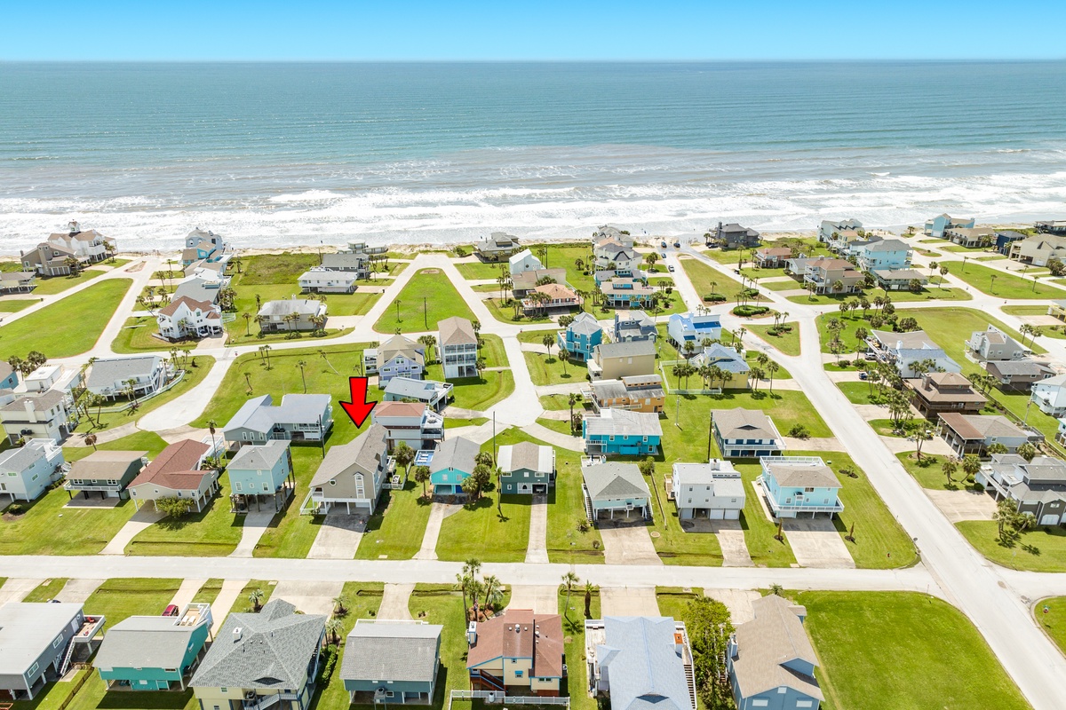 Beachside home located in the Pirates Beach neighborhood