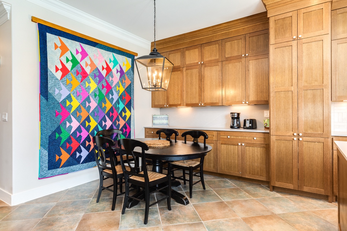 Dining table seats up to 6