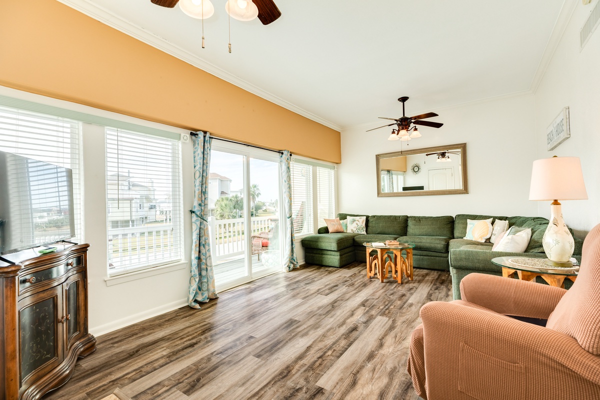 Bright and airy living area