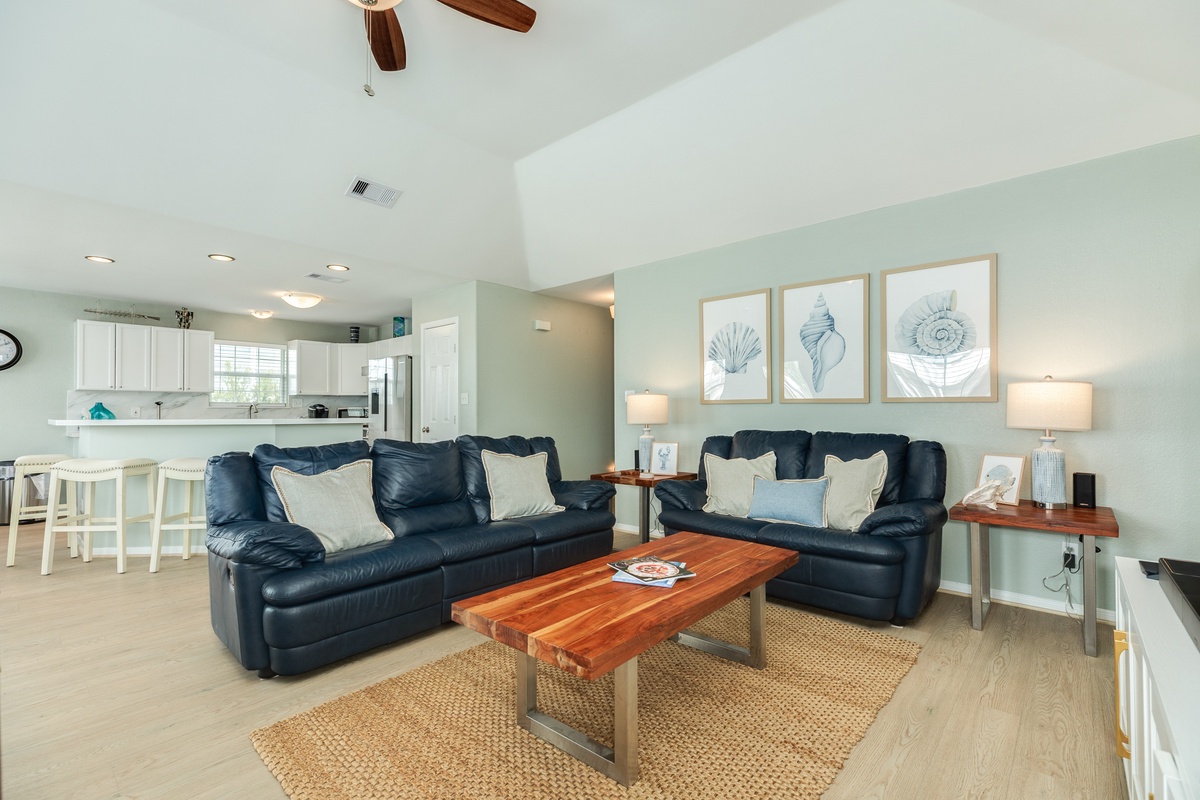 Shell Yeah's open living area