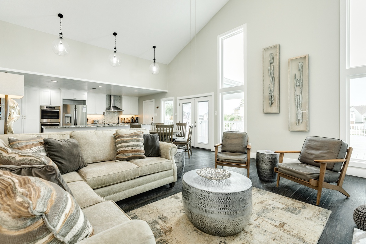 Open living area with comfortable seating for everyone