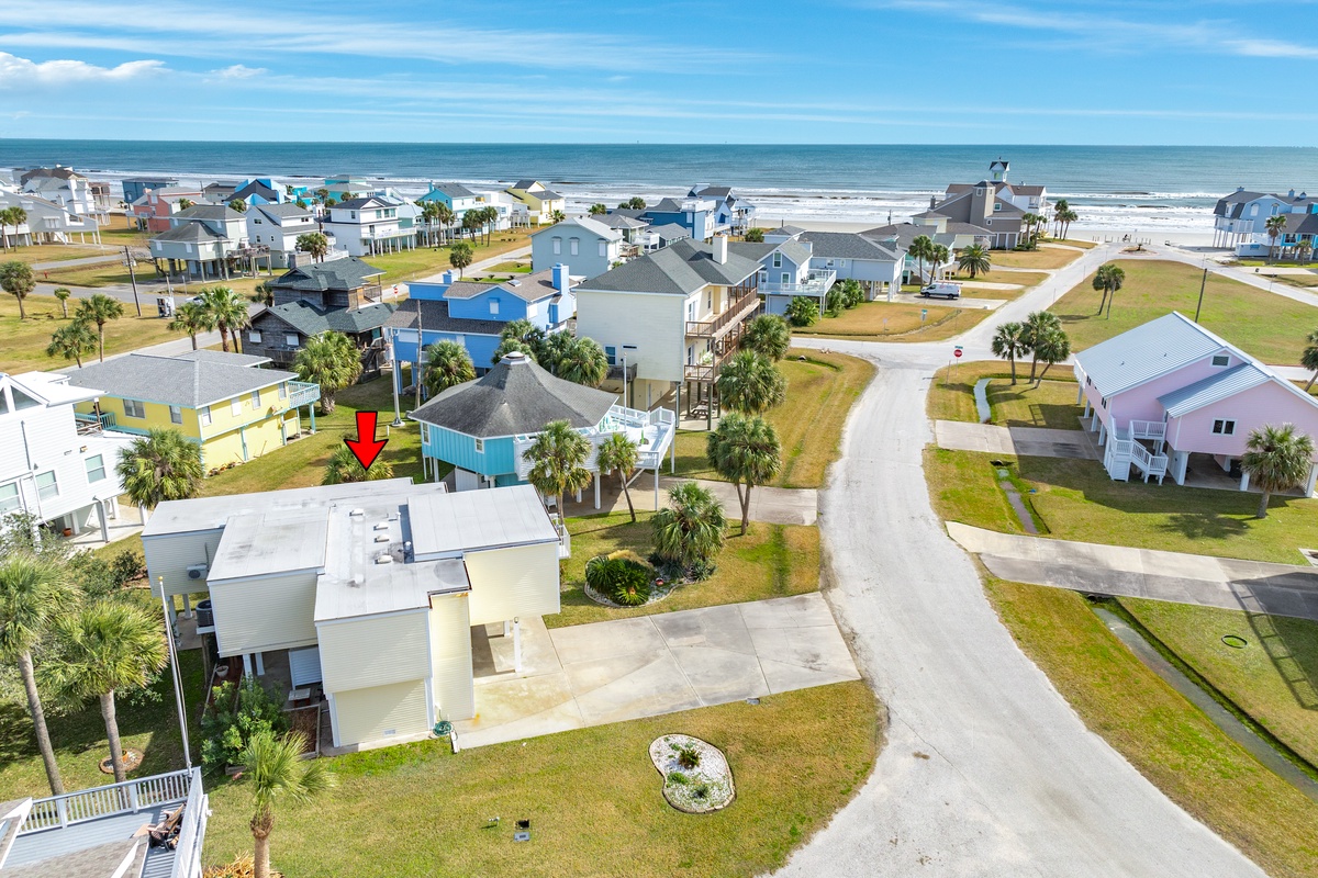 Beachside home located in the Pirates Beach neighborhood
