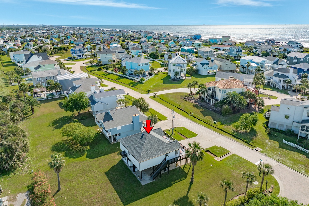 Beachside home located in the Pirates Beach West neighborhood