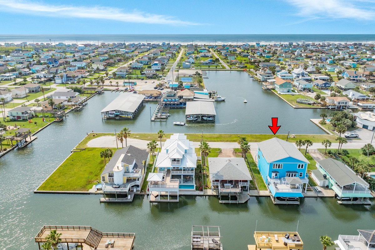 Canal front home in the Sea Isle neighborhood