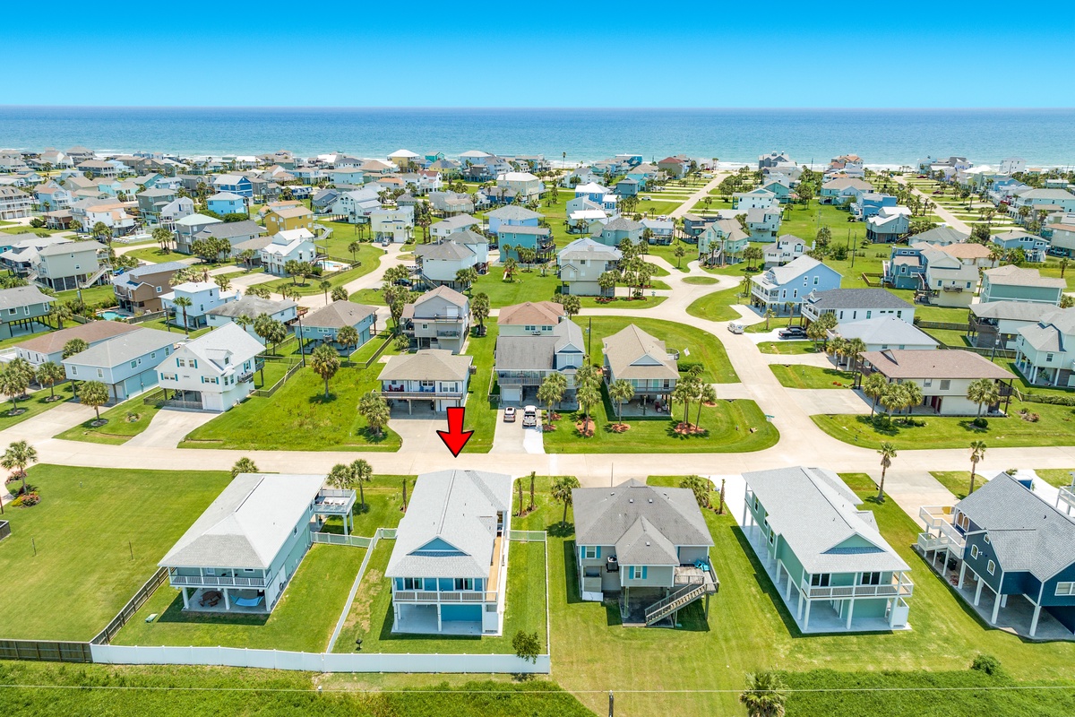 Beachside home located in the Pirates Beach neighborhood