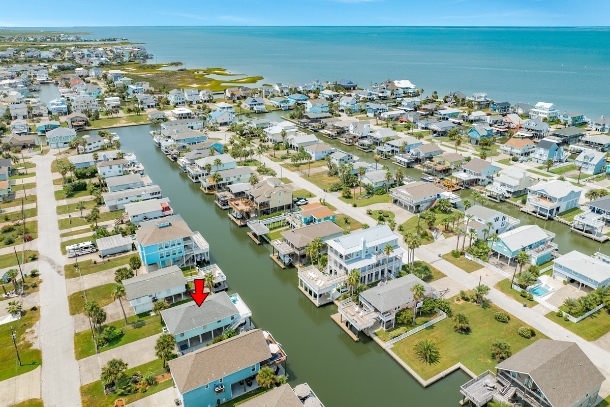 Canal front home in the Sea Isle neighborhood
