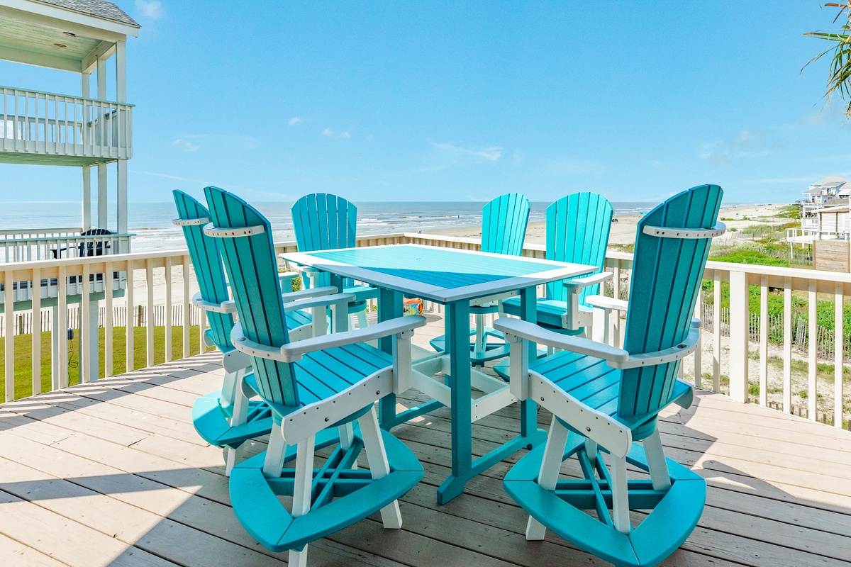 Wonderful Gulf views from the main level deck