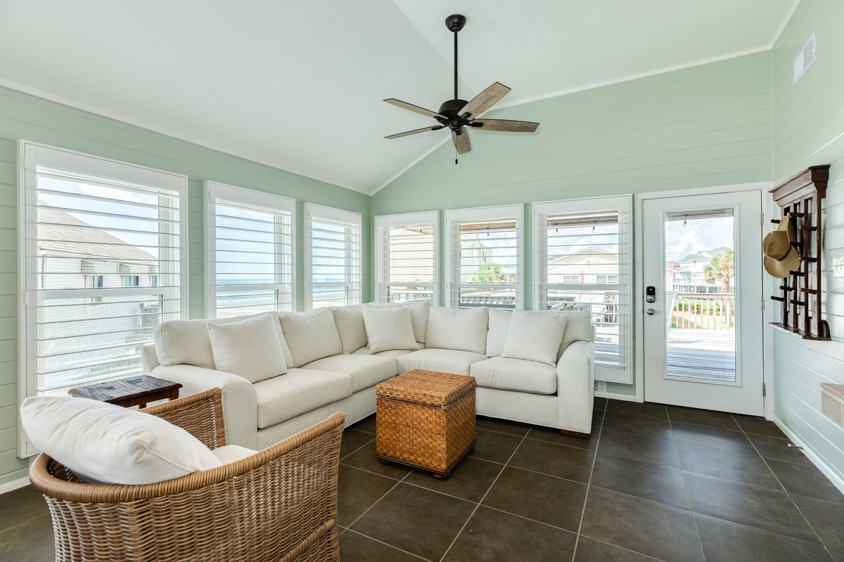 Bright and airy living area