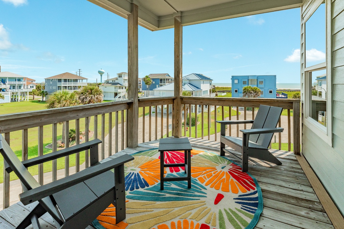 Enjoy Gulf views from multiple decks