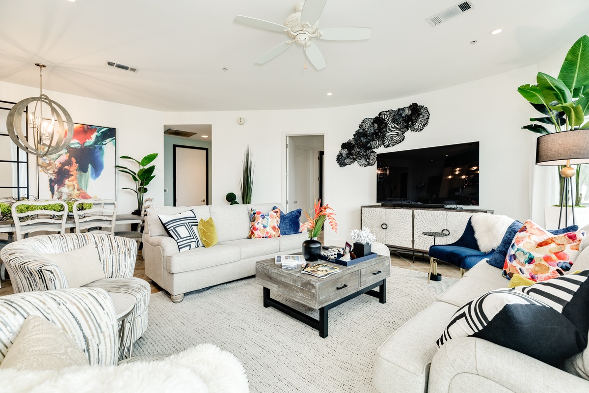 Abundant comfortable seating for everyone