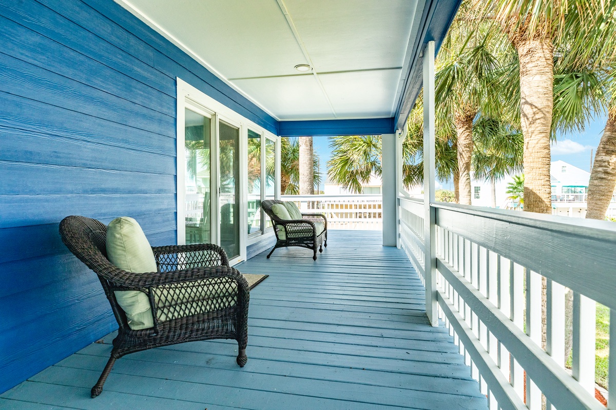 Step outside and enjoy your morning coffee on the deck