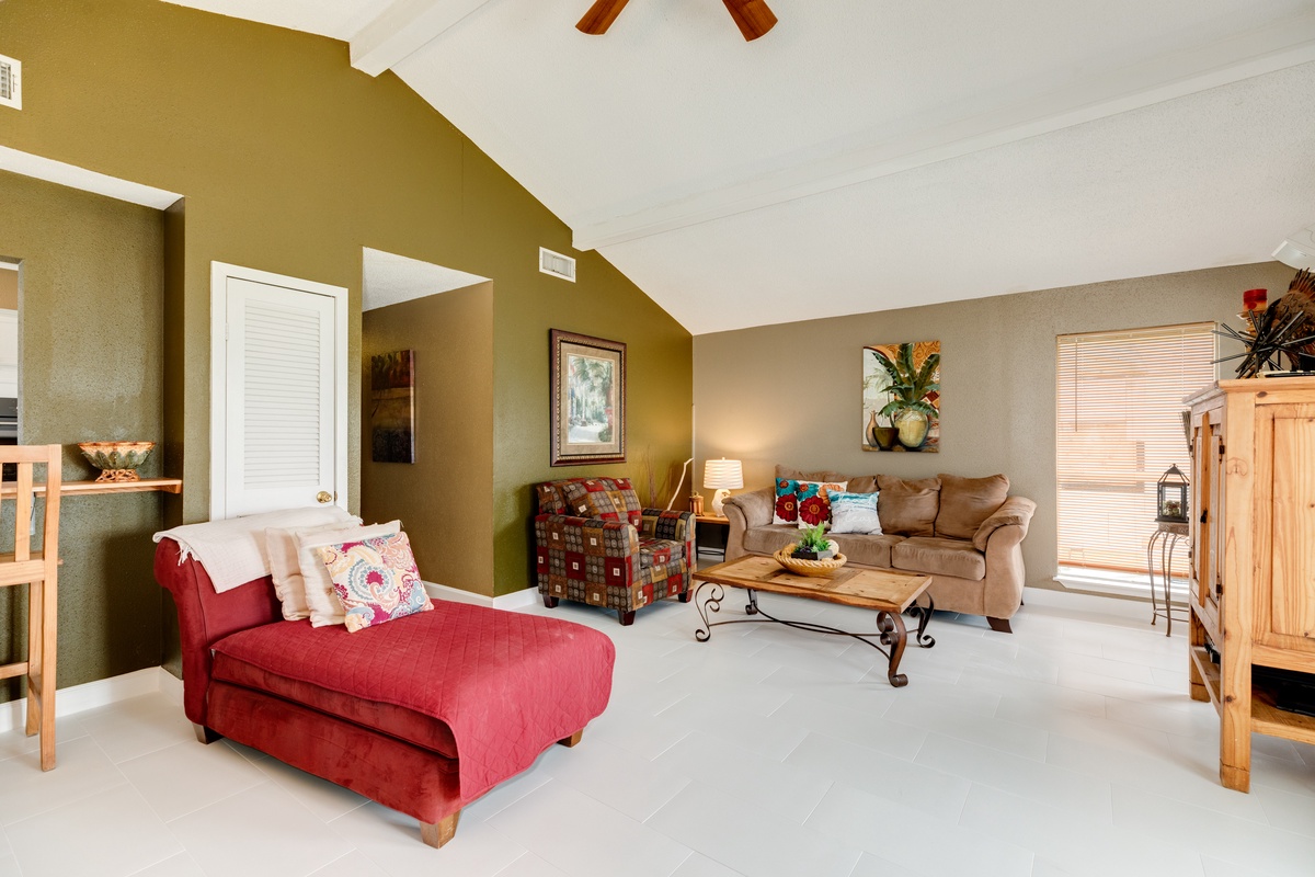 Comfortable seating in the living room