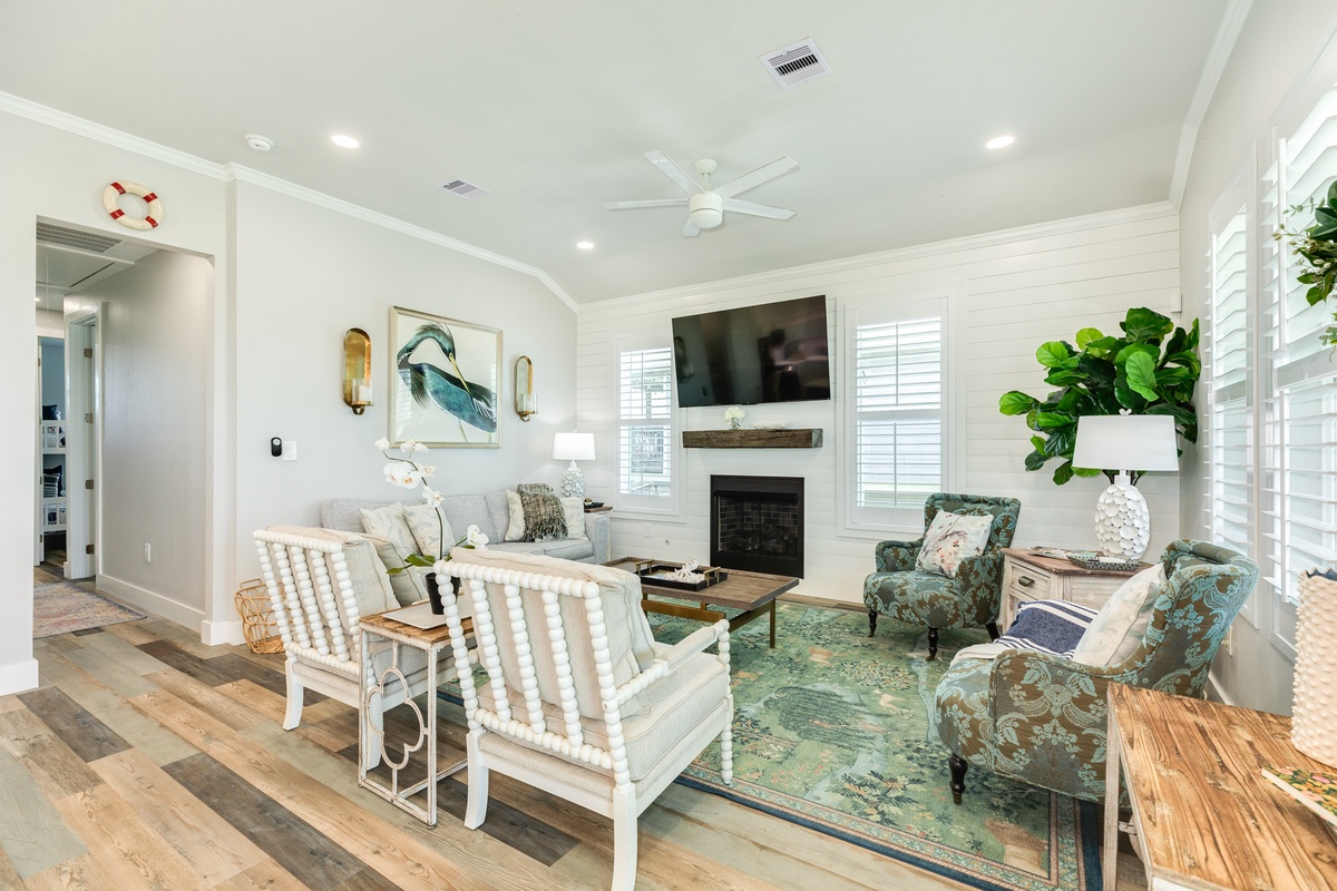 Bright and airy living area