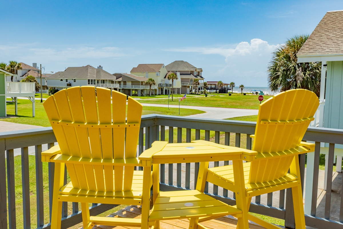Start off your morning with coffee and long Gulf views