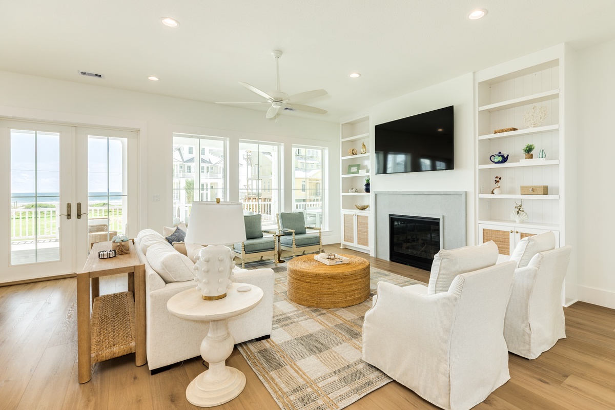 Bright and airy living area