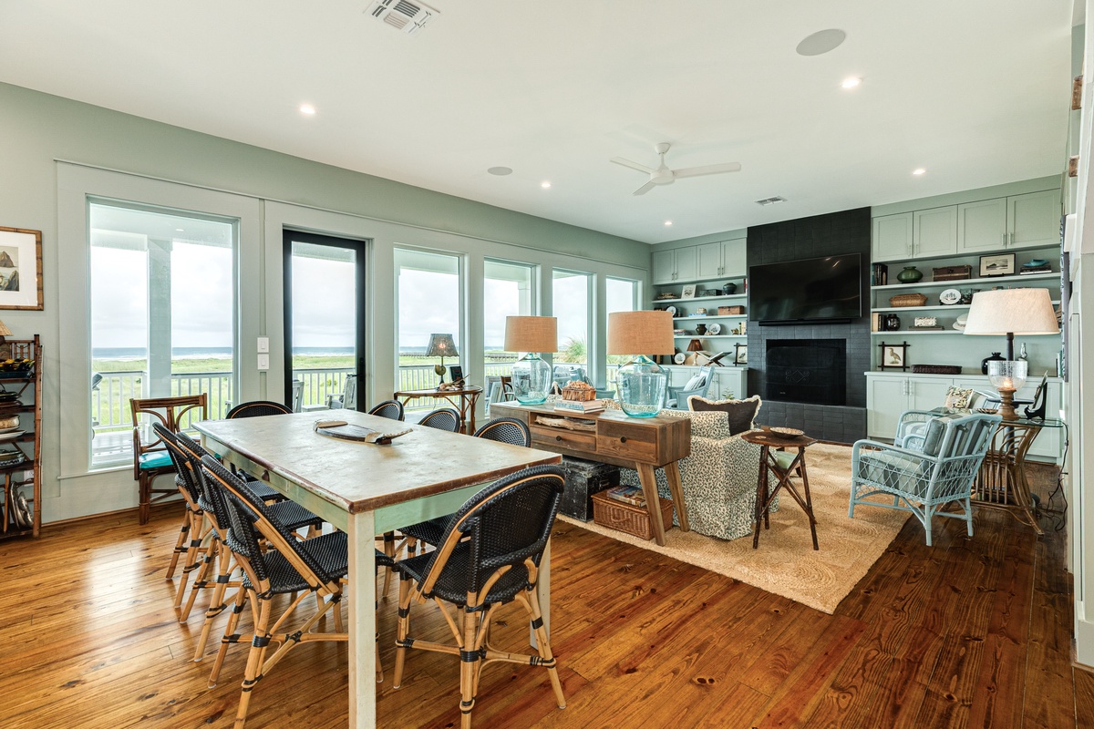 Open living area is great for spending time together