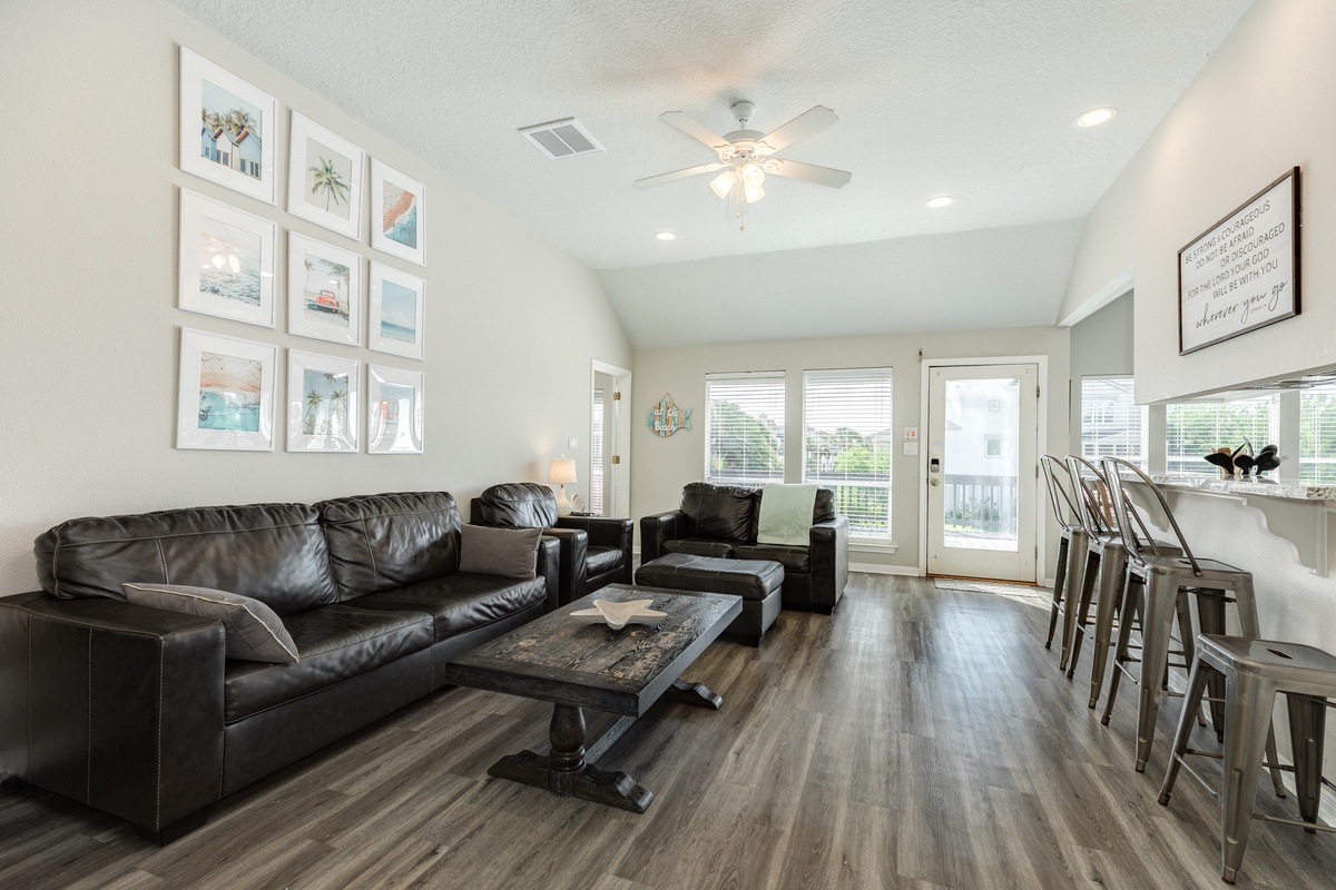 Open living area makes spending time together a breeze