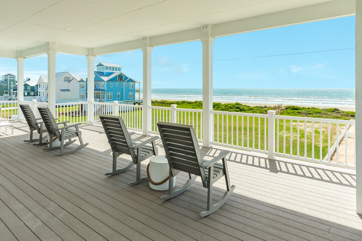 Gorgeous views from the covered deck