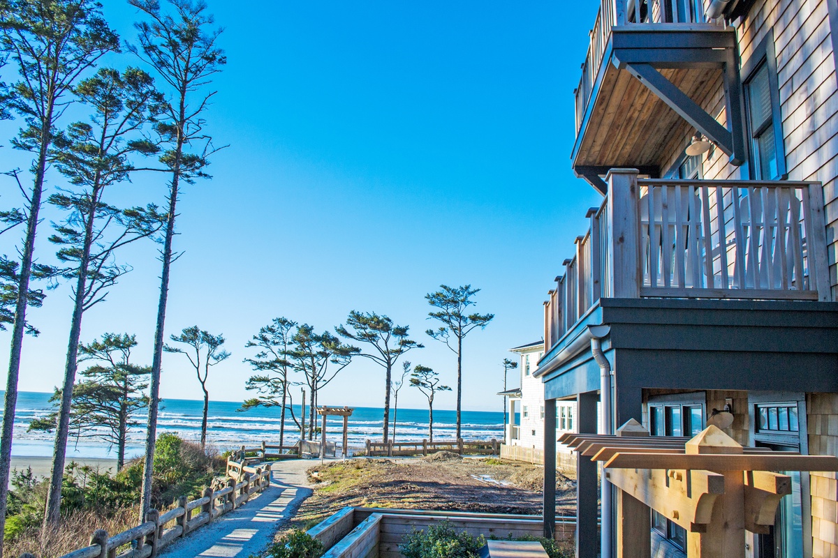 Balconies and patios with ocean views