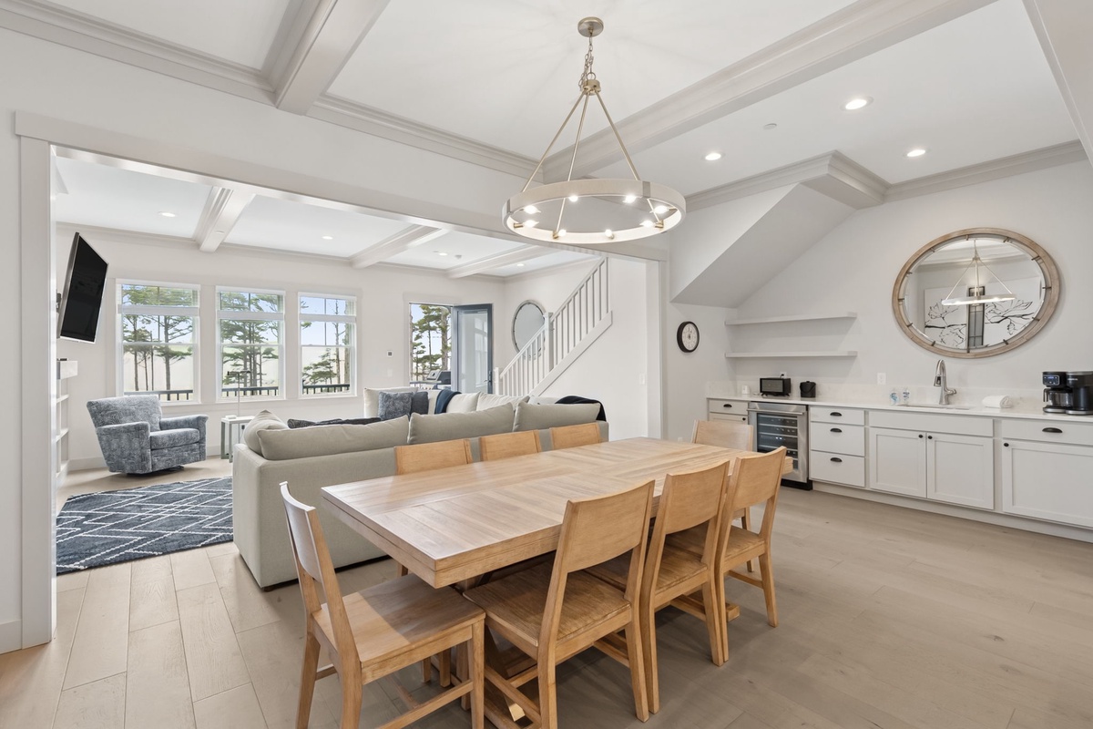 Dining table and bar