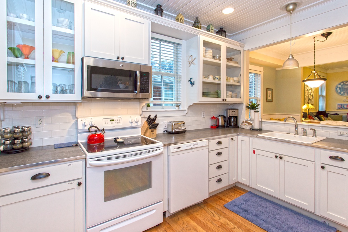 Fully stocked kitchen