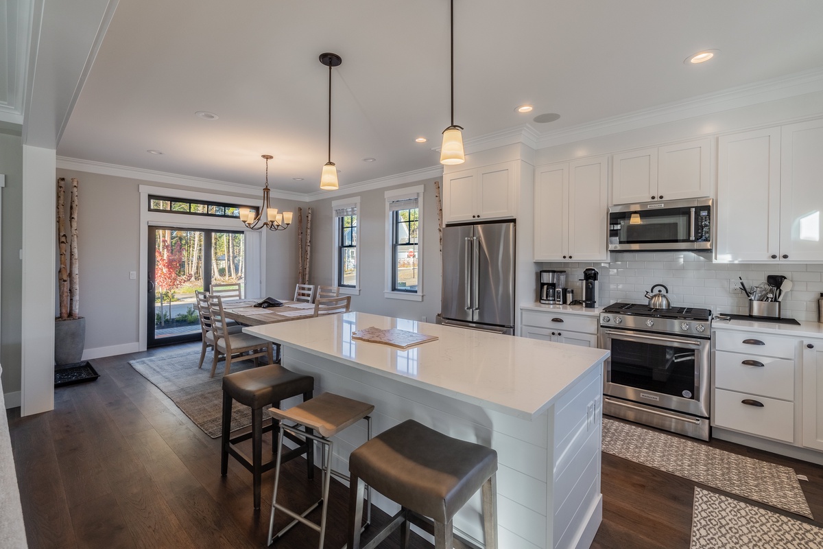 seating at the kitchen island