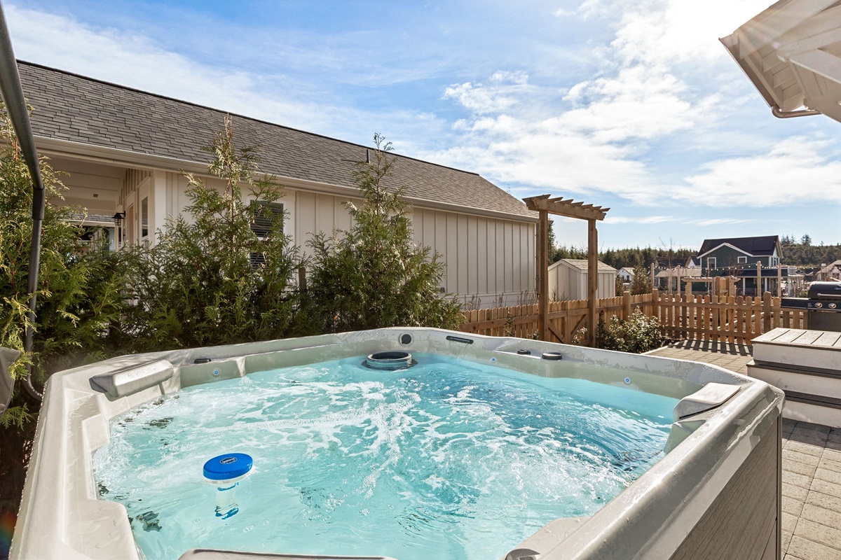 Private hot tub