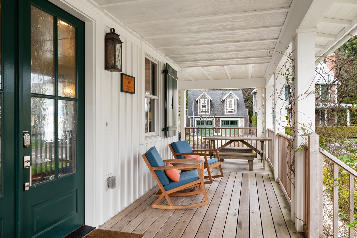 Rock the afternoon away on the front porch