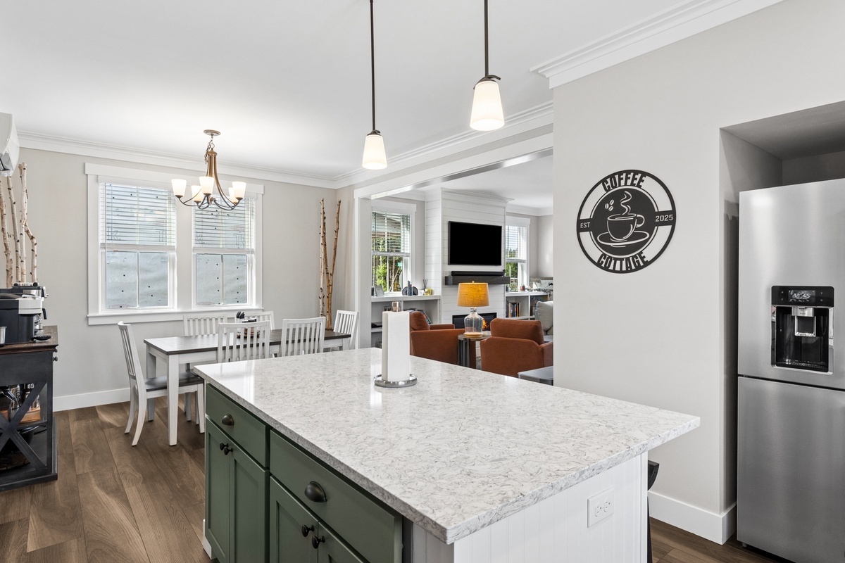 Kitchen island with seating