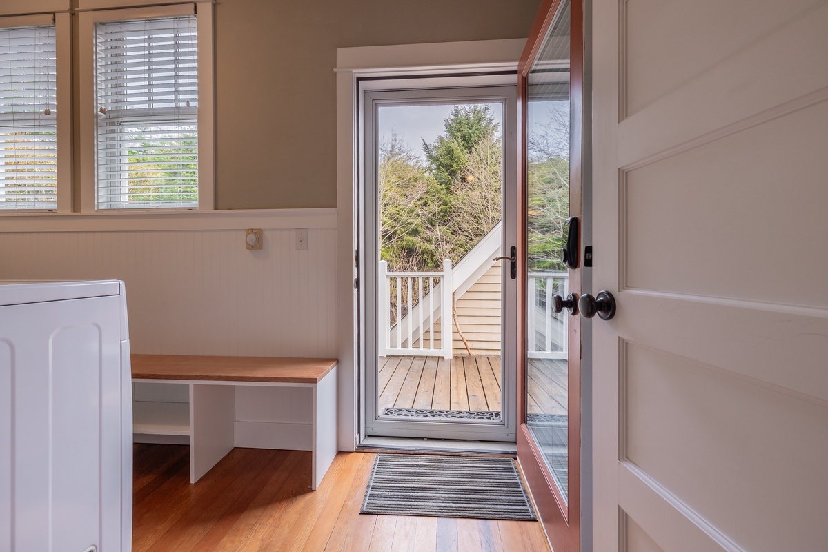 Drop your gear in the mudroom off the entry