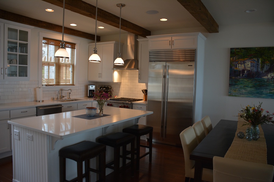 Kitchen bar and dining table