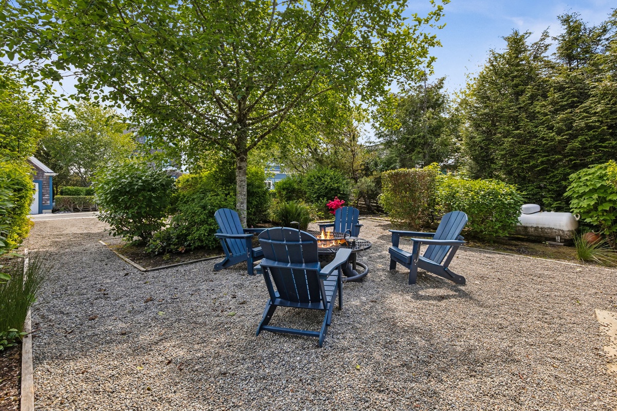 Fire pit and outdoor seating