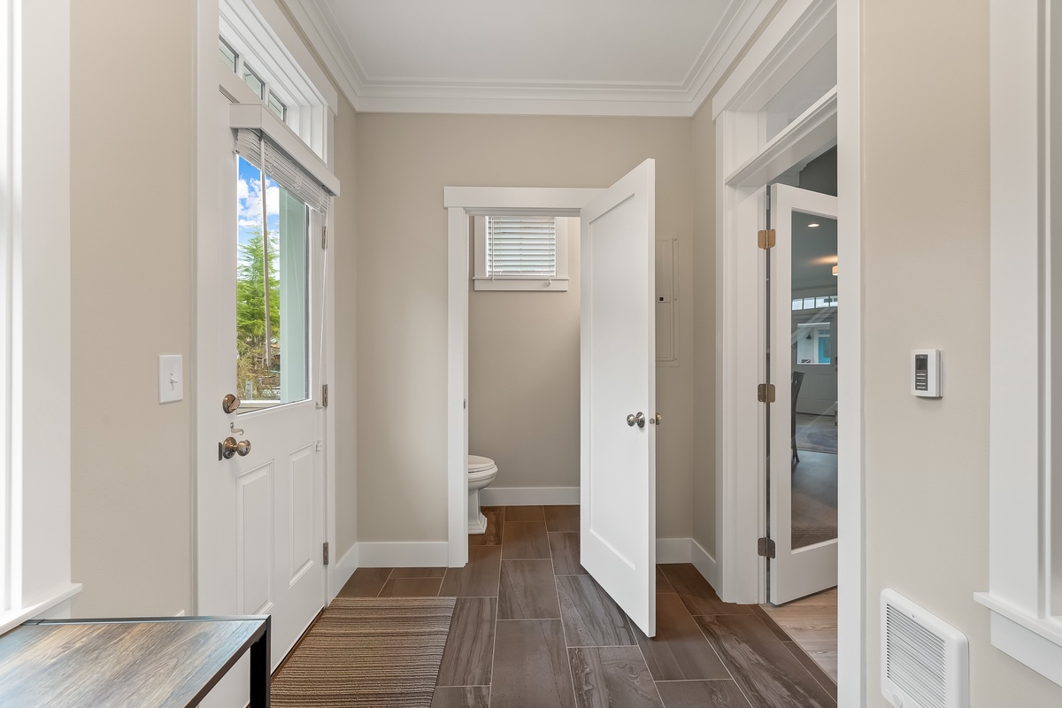 Main floor half bath