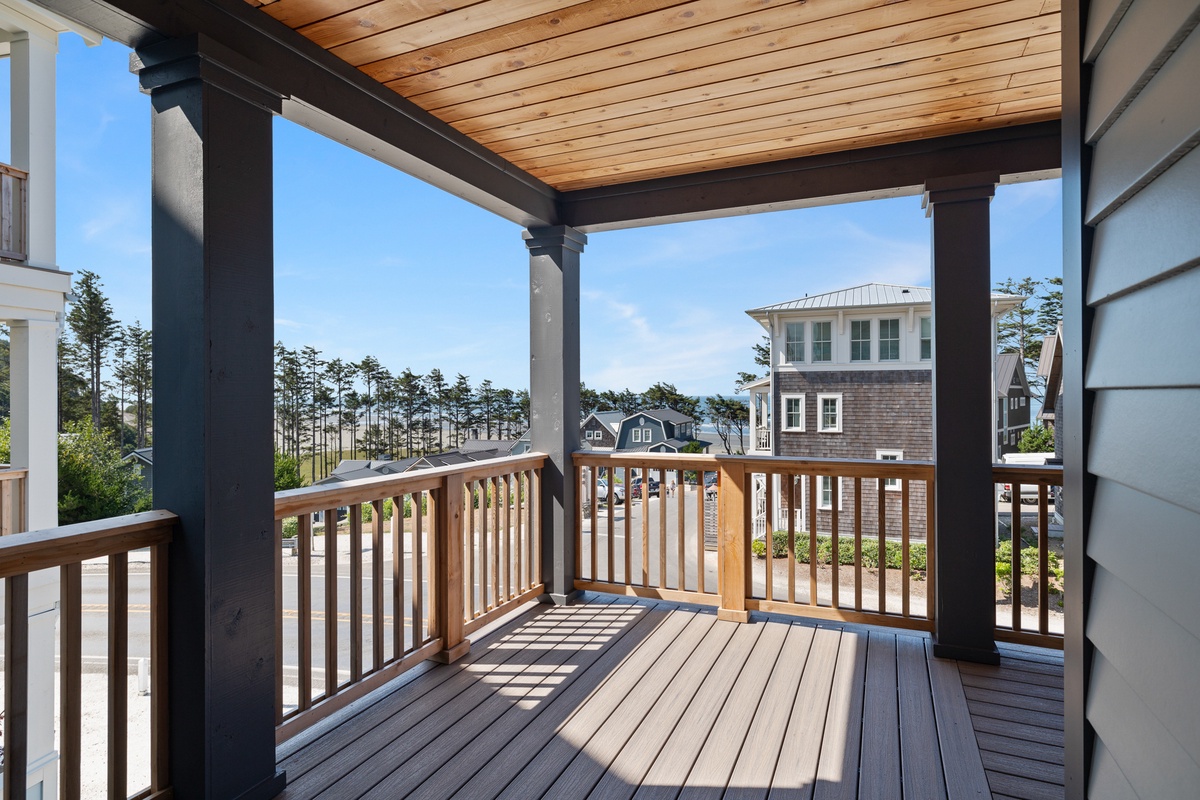 View from the covered deck